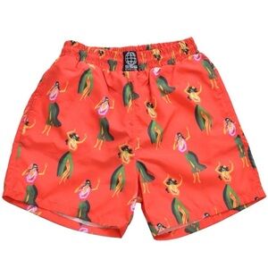 SSS‎ Swim Short with Dead Girls Pattern Sz M